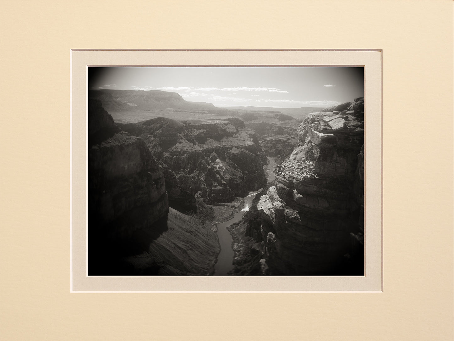 Early Lava Falls BW